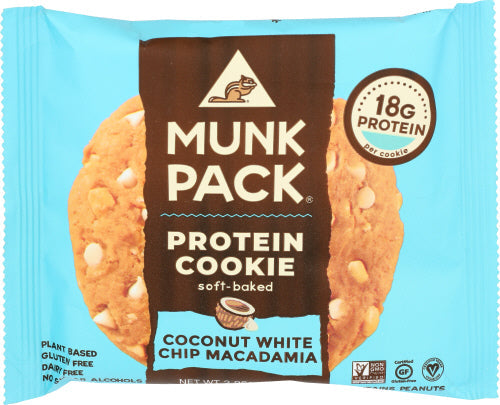 Munk Packung Keks Protein Kokosnuss Weiße Schokolade 2.96 Oz – Packung mit 6 Stück