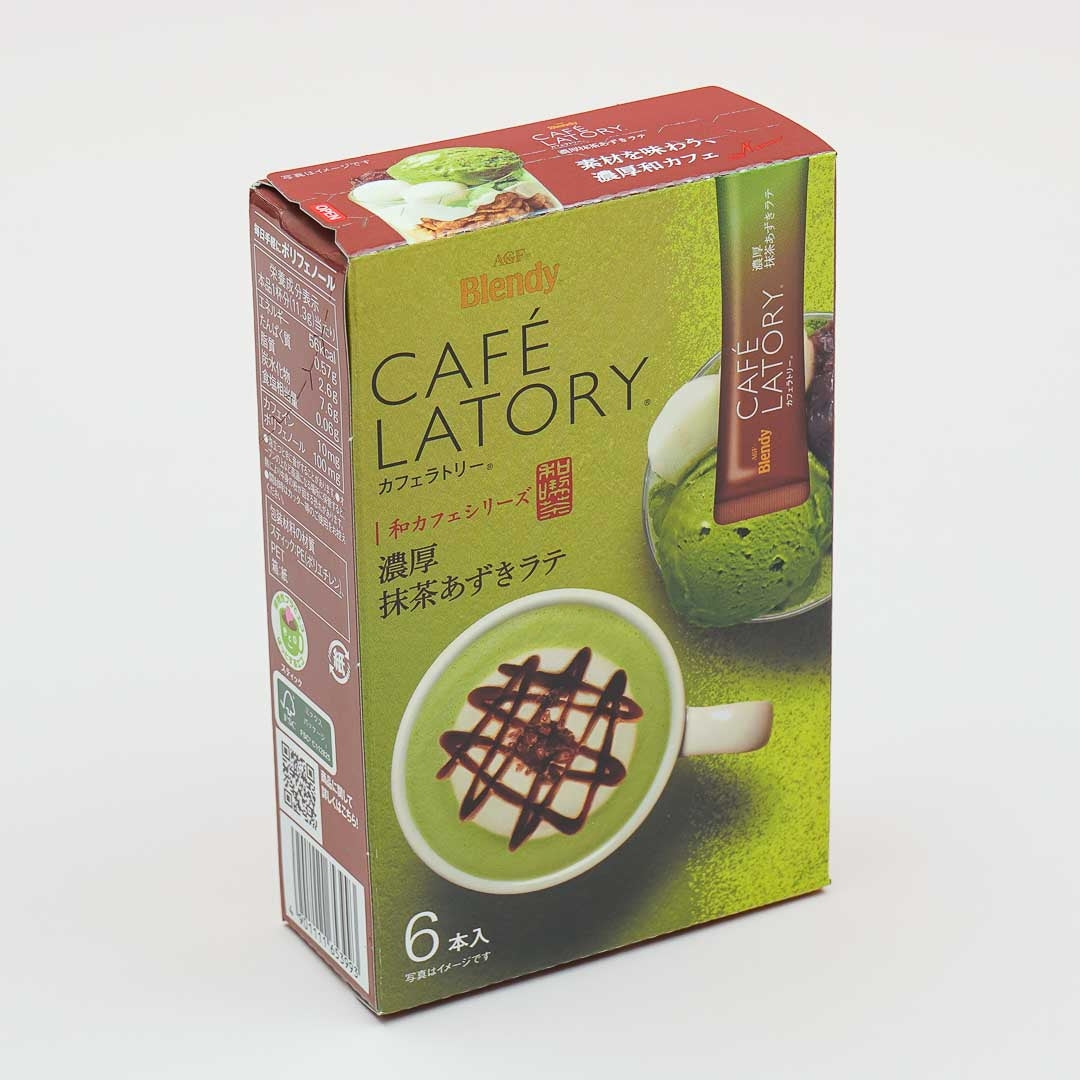 Blendy Cafe Latory Tee Sticks – Reichhaltige Matcha Azuki Latte