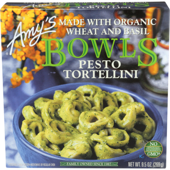 Amy's Schüssel Tortellini Pesto, 9,5 oz – Packung mit 12 Stück