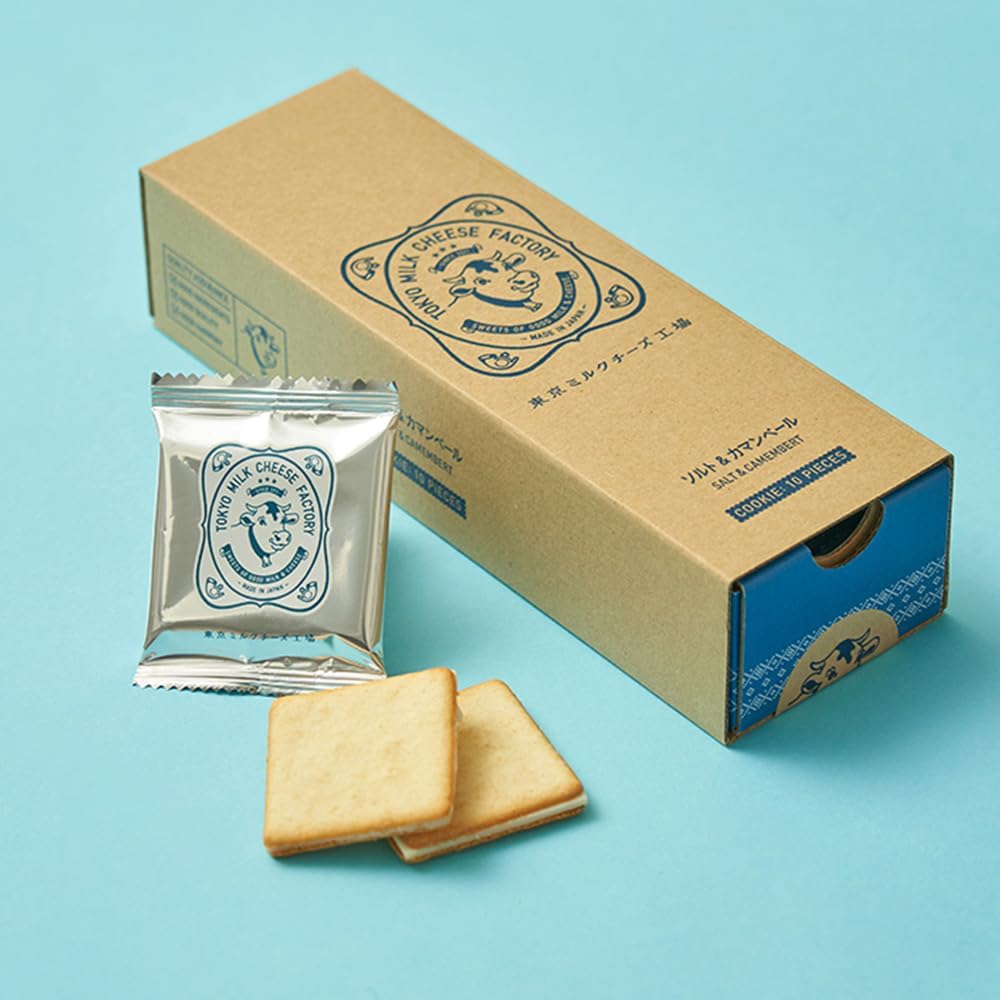 Tokio Milchkäse Fabrik Salz & Camembert Kekse 10 Packung – Tokyo Snack Land