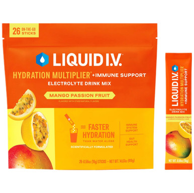Flüssigkeit Iv Mango Passionsfrucht Hydration Multiplikator Plus Immune Unterstützung, 26 Stück