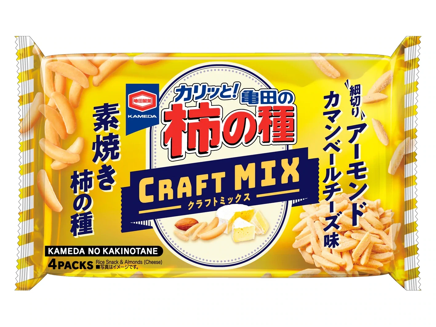 Kameda „Kakinotane“ Craft Mischung, Mandel & Käse, 70g