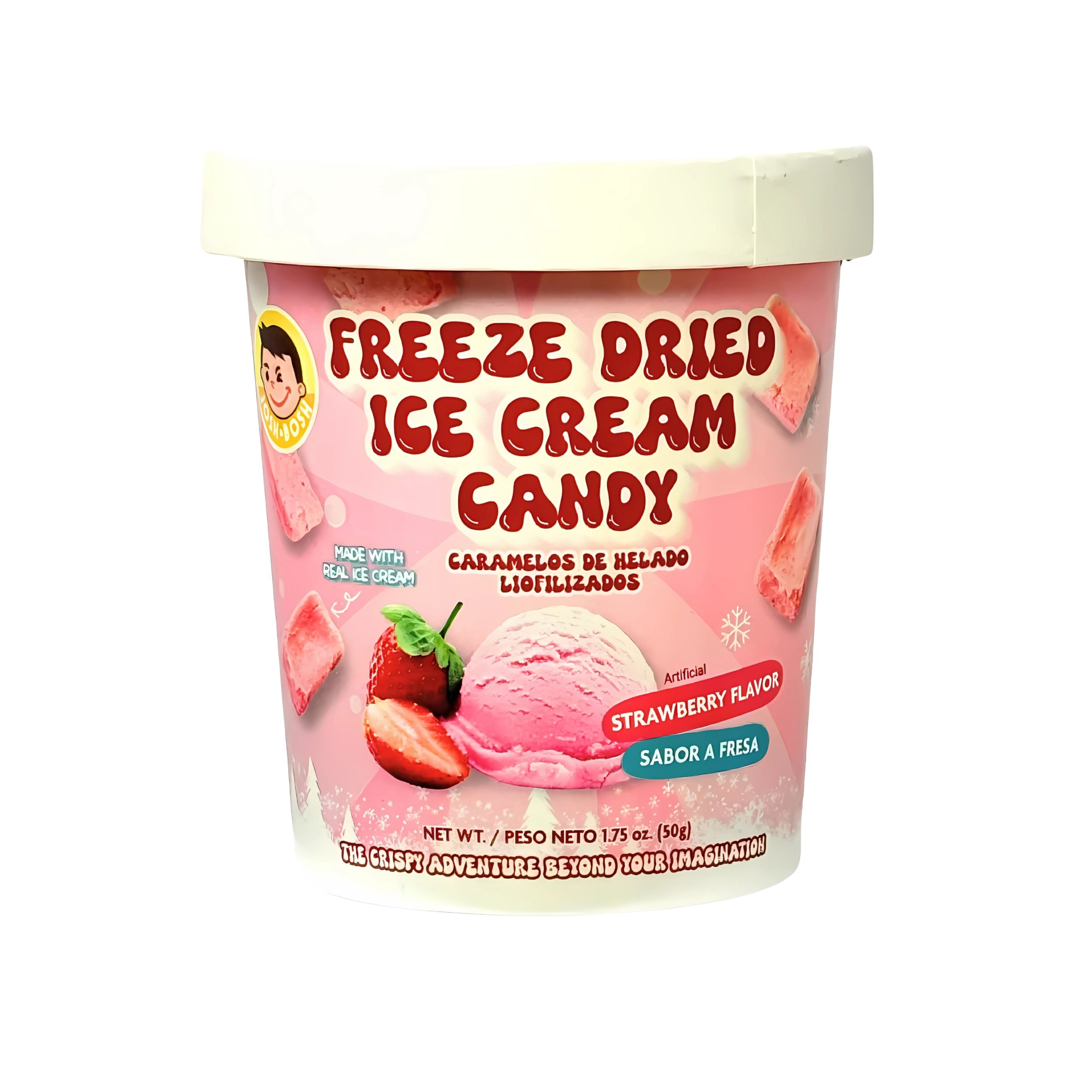 Josh Bosh Freeze Getrocknete Eiscreme Süßigkeiten Erdbeergeschmack (USA)