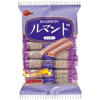 Bourbon “Lumando, Rumando” Crepe Kekse, 12 Riegel in 1 Packung, 105g
