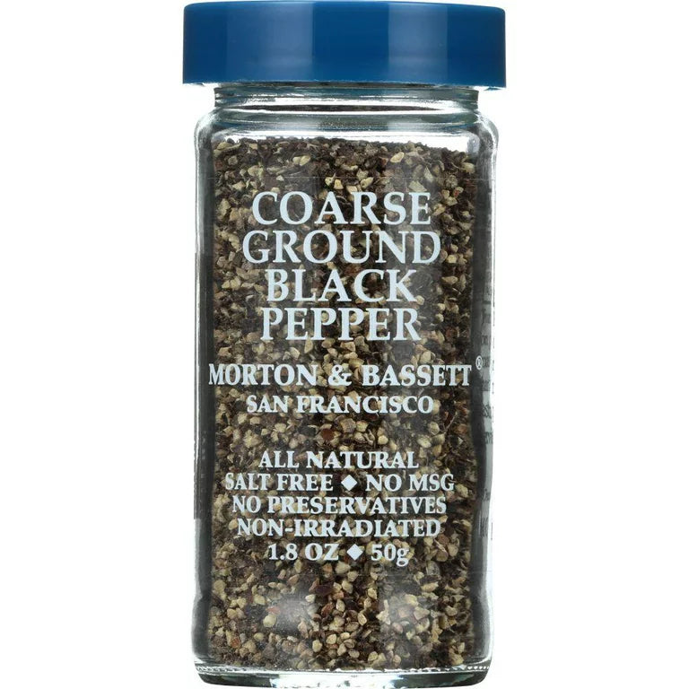 Morton & Bassett Pfeffer schwarz gemahlen grob, 2,1 Oz – 3er Packung