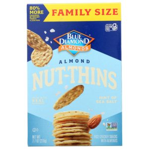 Blue Diamond Cracker Nuss verdünnt Meersalz, 7.7 Unzen Packung mit 6