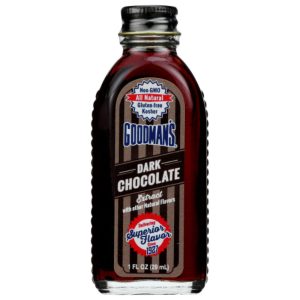 Goodmans Extrakt Schokolade dunkel, 1 Floz (Packung mit 6 Stück)