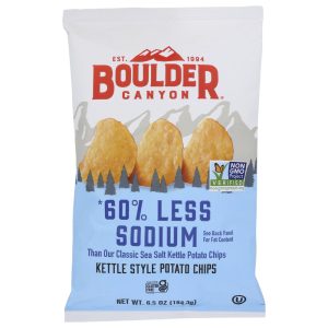 Boulder Canyon – 60 Percent Reduced Sodium Kettle Style Kartoffelchips,