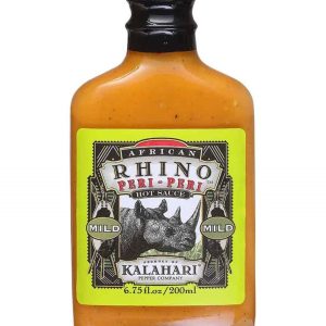 scharfe Sauce afrikanisch rhino peri peri mild 6.75 Unzen Kolben erhitzen 4