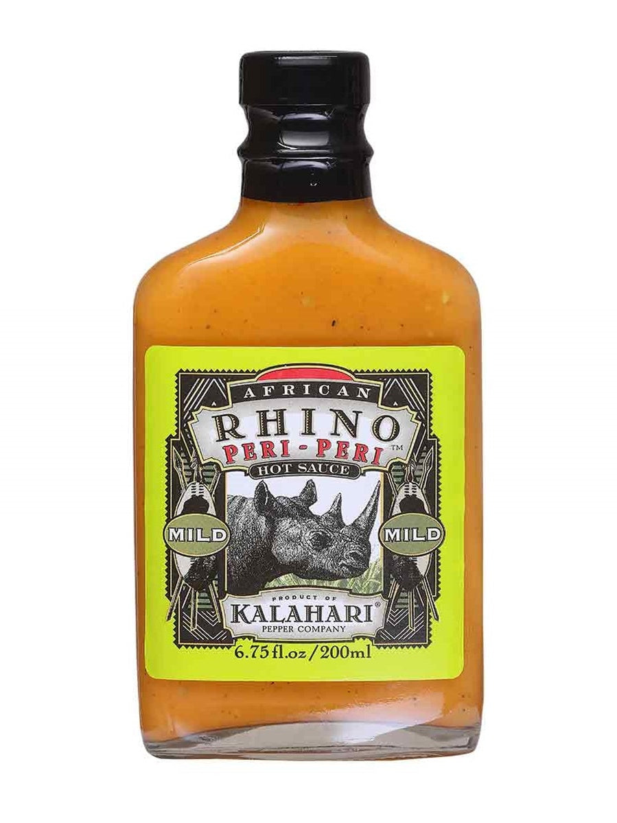 Chilisauce African Rhino Peri Peri Mild 6,75 oz Flasche Hitze 4