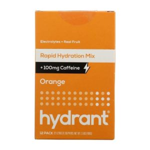 Hydrant – Energy orangefarbene Hydratationsmischung, 12 Beutel