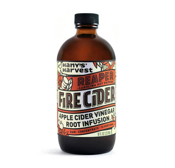 Reaper Fire Cider (Apfel Cider Essig – Carolina Reaper Pfeffer) Flaschen – 12 x 8oz