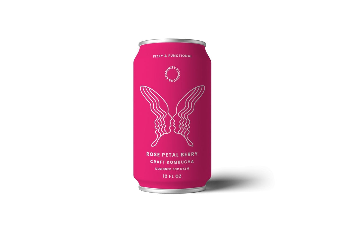 RMBR Kombucha Adapt Rose Petal Berry Dose – 24 Dosen x 12 Unzen Fall