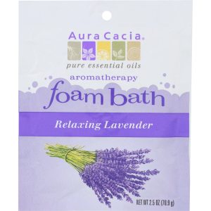Aura Cacia Bad Schaum Lavendel entspannend, 2,5 oz (Packung mit 6)