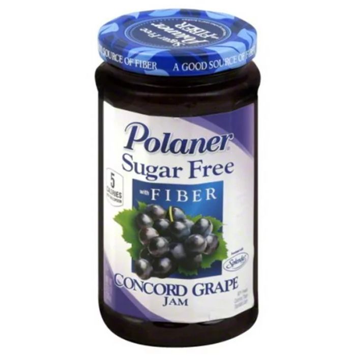 Polaner Jam Zuckerfreie Traube 13,5 Oz – Packung mit 12 Stück