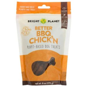 Bright Planet – behandeln Hund BBQ Huhn pflanzliche Bites, 6 Oz (Packung Of