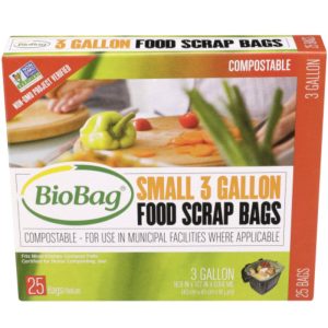 Biobag – Lebensmittelabfälle kompostierbare Beutel, 25 Count