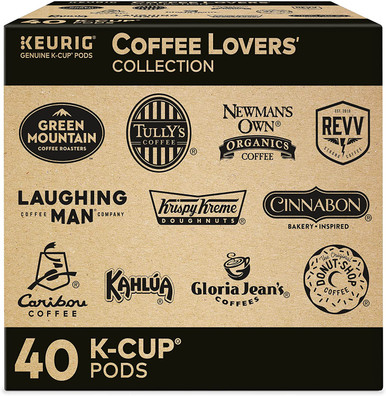 Keurig Kaffee Lovers Kollektion Sortiment Packung, Einzelportion Kaffee K Cup Pods Sampler, 40 Stück