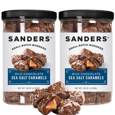 Sanders Meersalz Karamell, Milchschokolade, 36 oz (2er Packung)