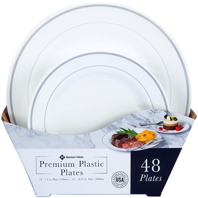 Member's Mark Premium Kunststoff schwere Platten Combo Packung, 48 ct