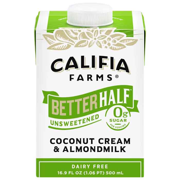 Califia Farms – Creamer Besser Halb ungesüßt, 16,9 Unzen – Packung mit 6