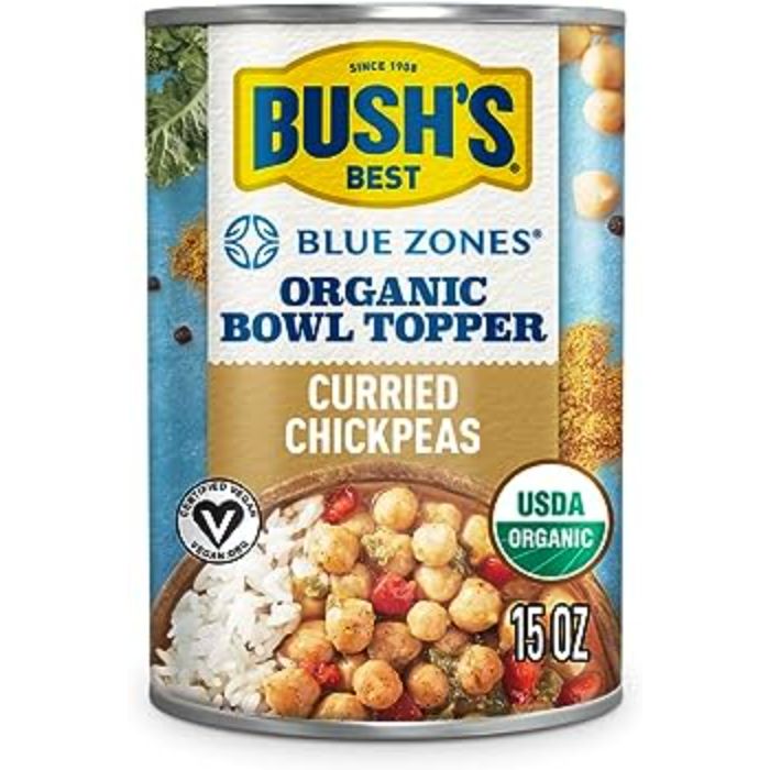 Bushs Best – Kichererbsen Curry Topper, 15 OZ (Packung mit 6)