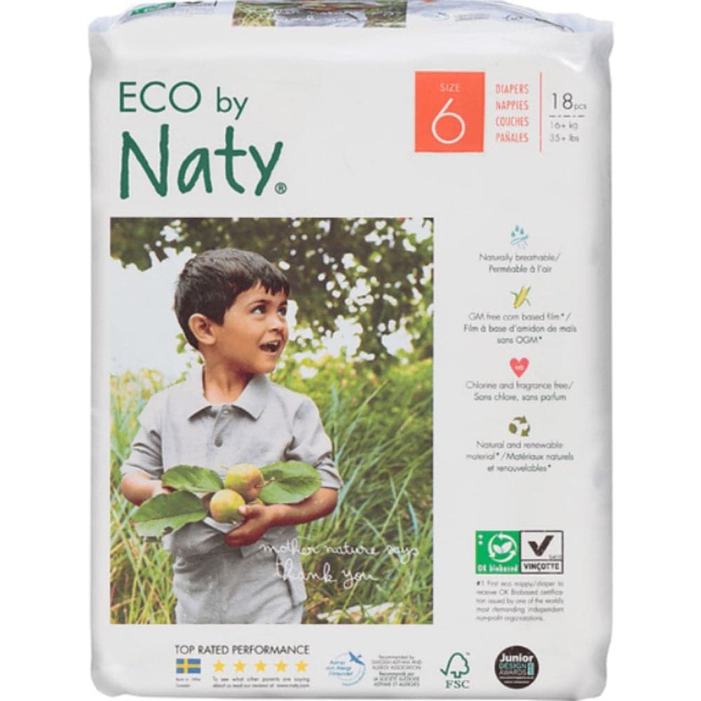Eco von Naty – Babywindeln Größe 6, 18 Stk