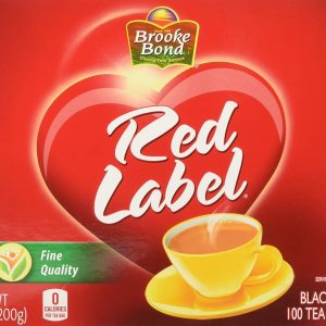 Brooke Bond rotes Etikett 100 Teebeutel. – 7oz / 200g