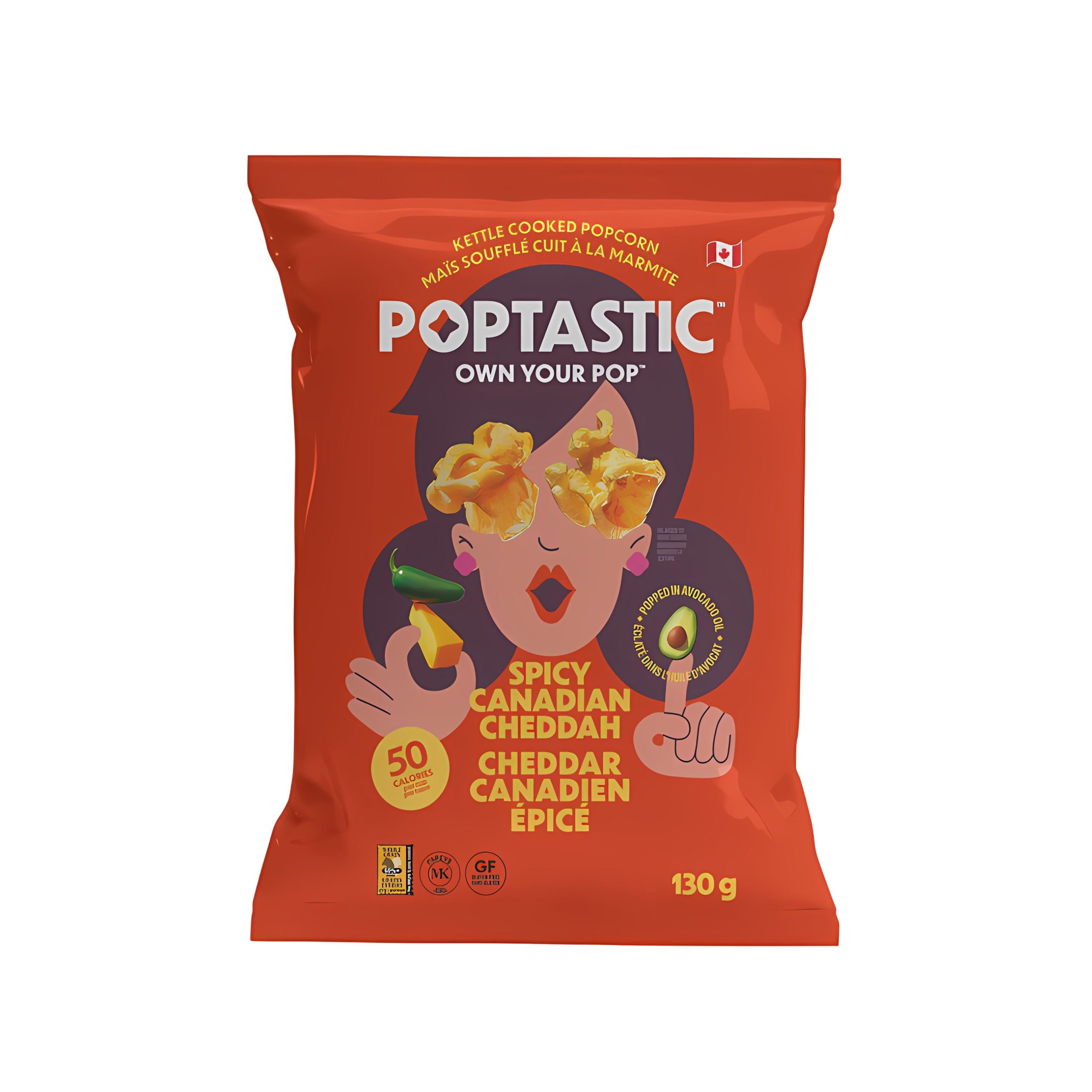 Poptastic scharf Canadian Cheddah Popcorn (Kanada)