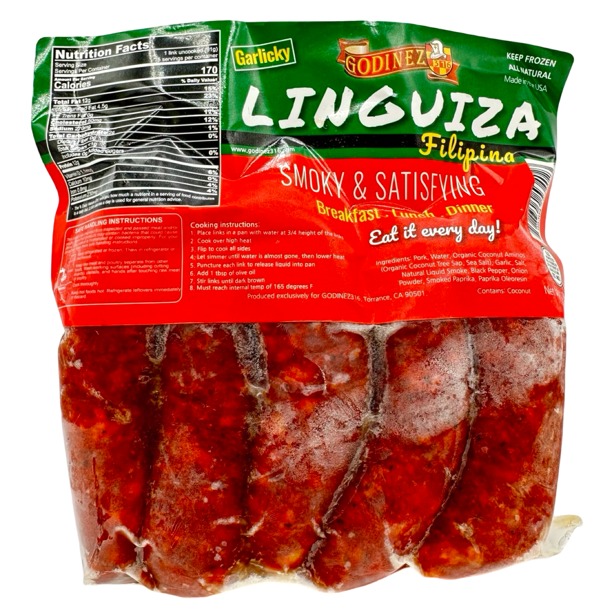 Godinez316 – Garlicky Linguiza Filipina – Rauchig & Zufrieden – 16 OZ