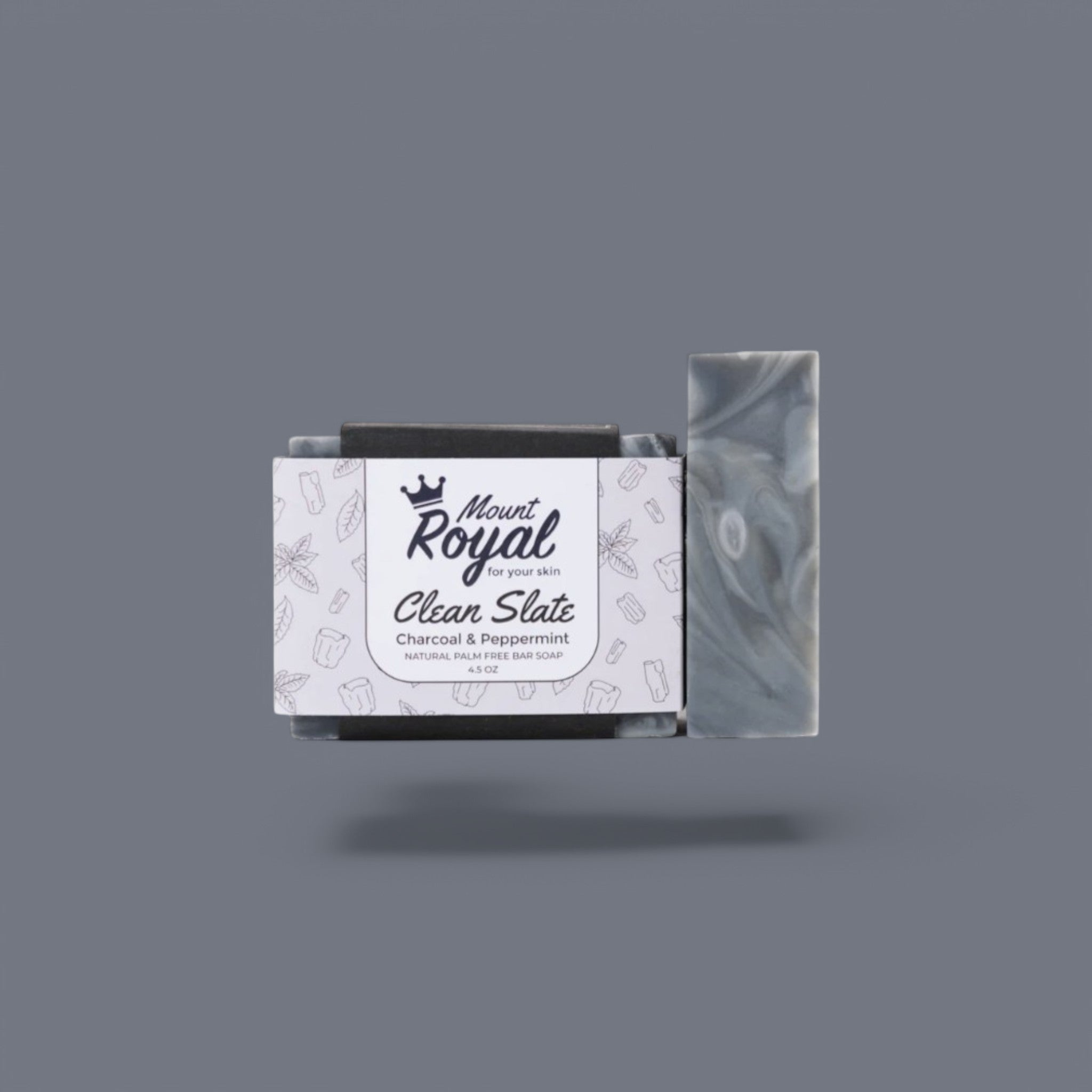Mount Royal Seifen – Clean Schiefer – Anthrazit & Pfefferminz Bar Seife