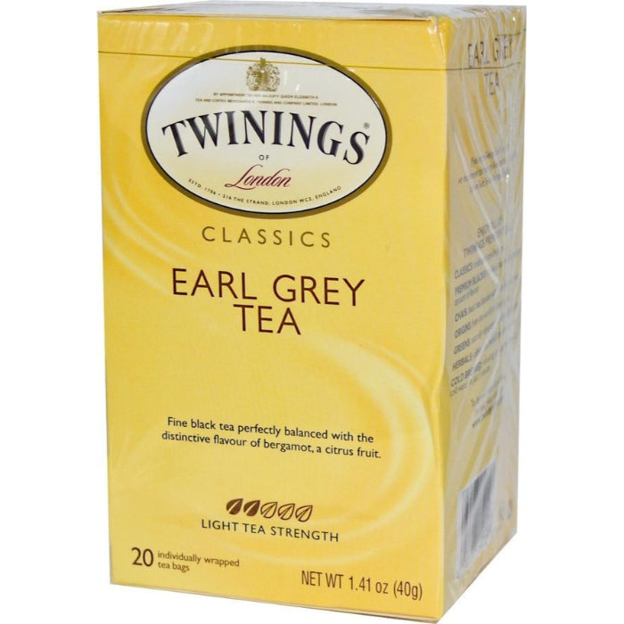 Twinings – Earl Grey Tee, 20 Beutel – Packung mit 1