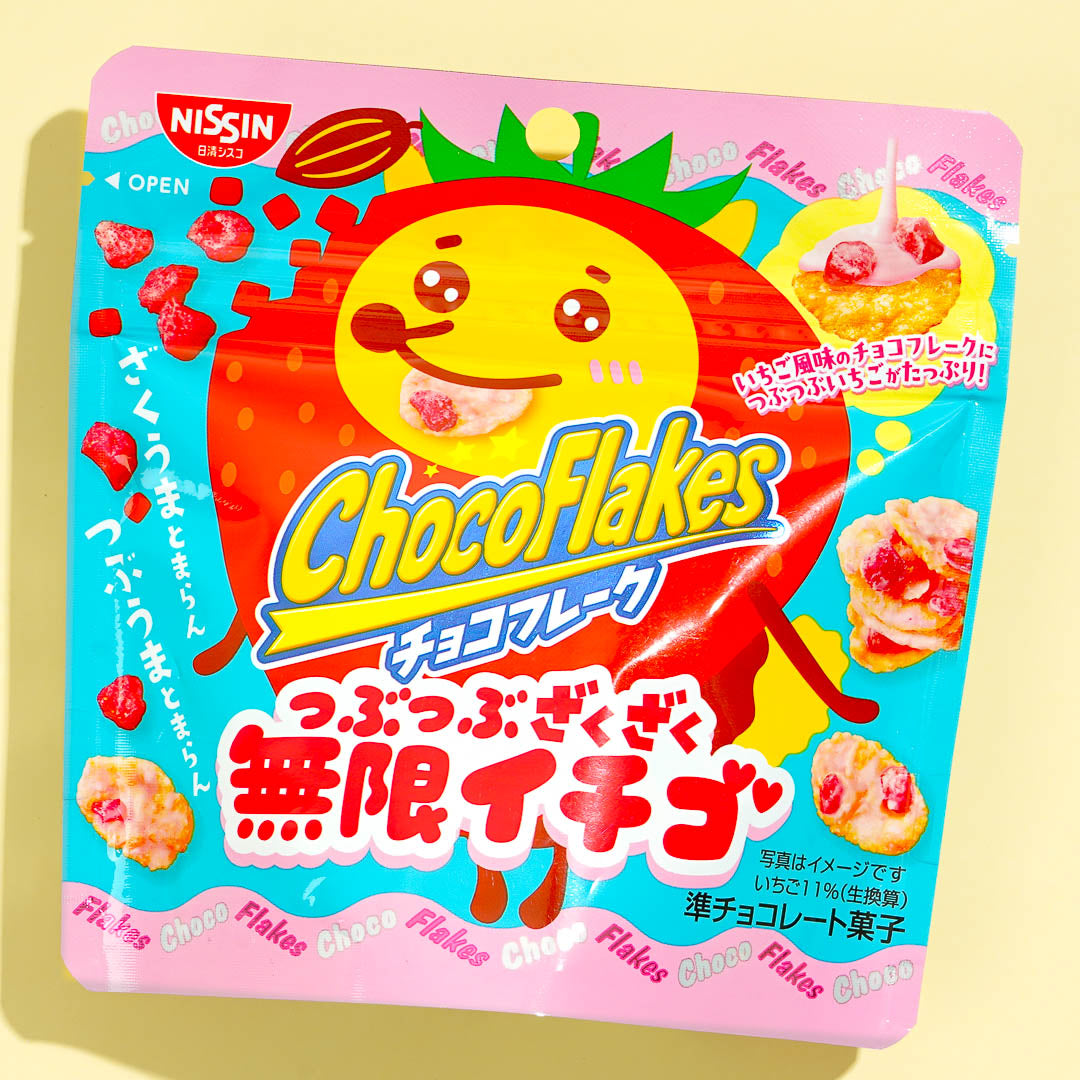 Nissin Choco Flocken – Erdbeere