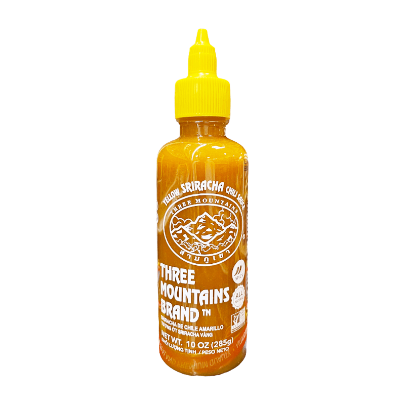 Drei Berge Gelb Sriracha Chilisauce (scharf)