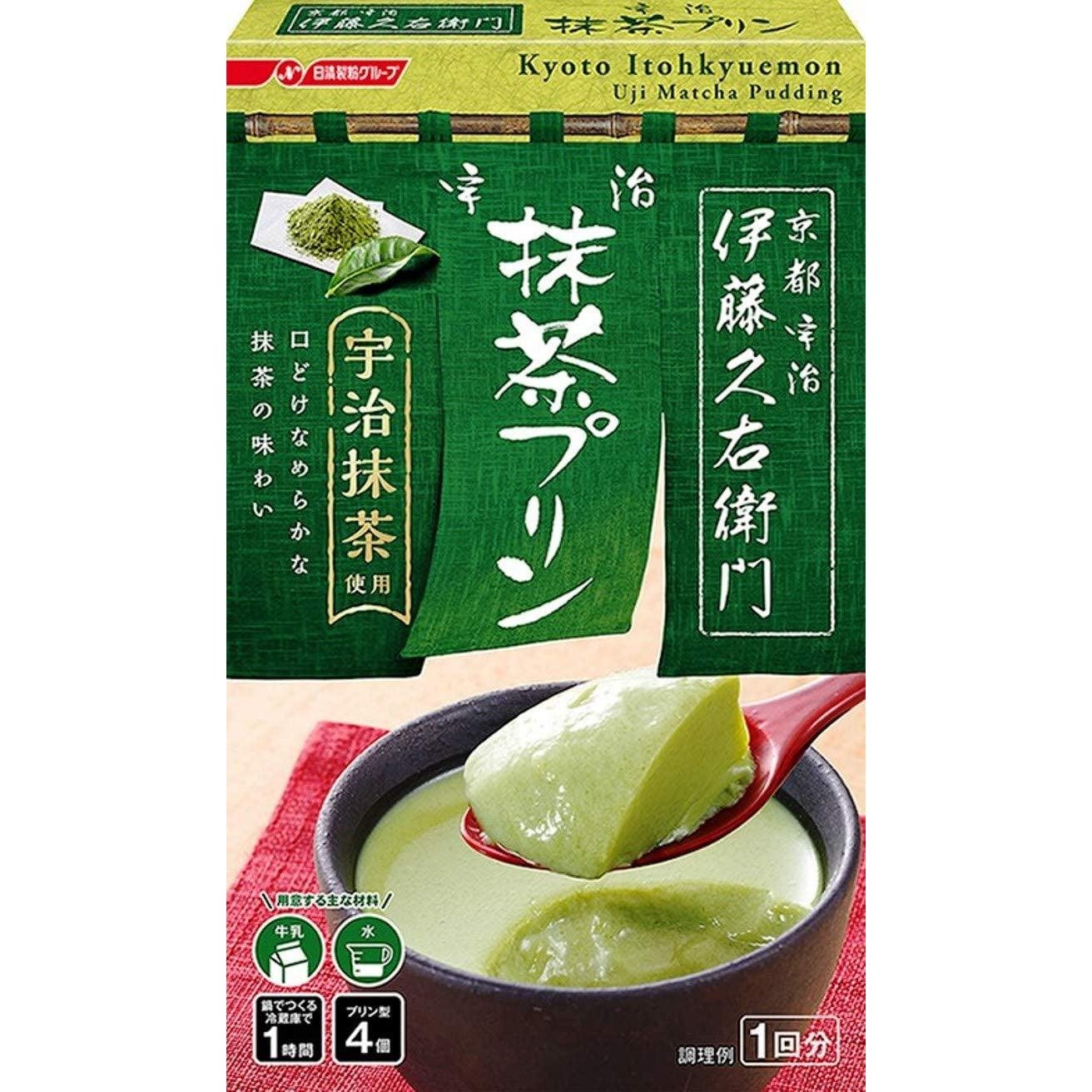 Itohkyuemon Instant Matcha Grüner Tee Pudding Mischung (Packung mit 6)