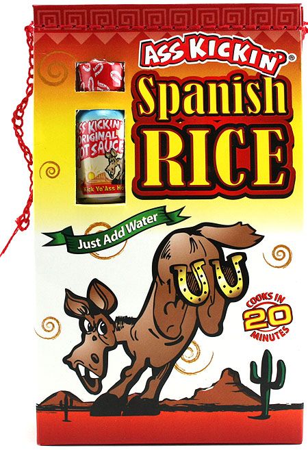 Ass Kickin’ Spanish Reis – mit Mini-scharfe Sauce, . – 10oz