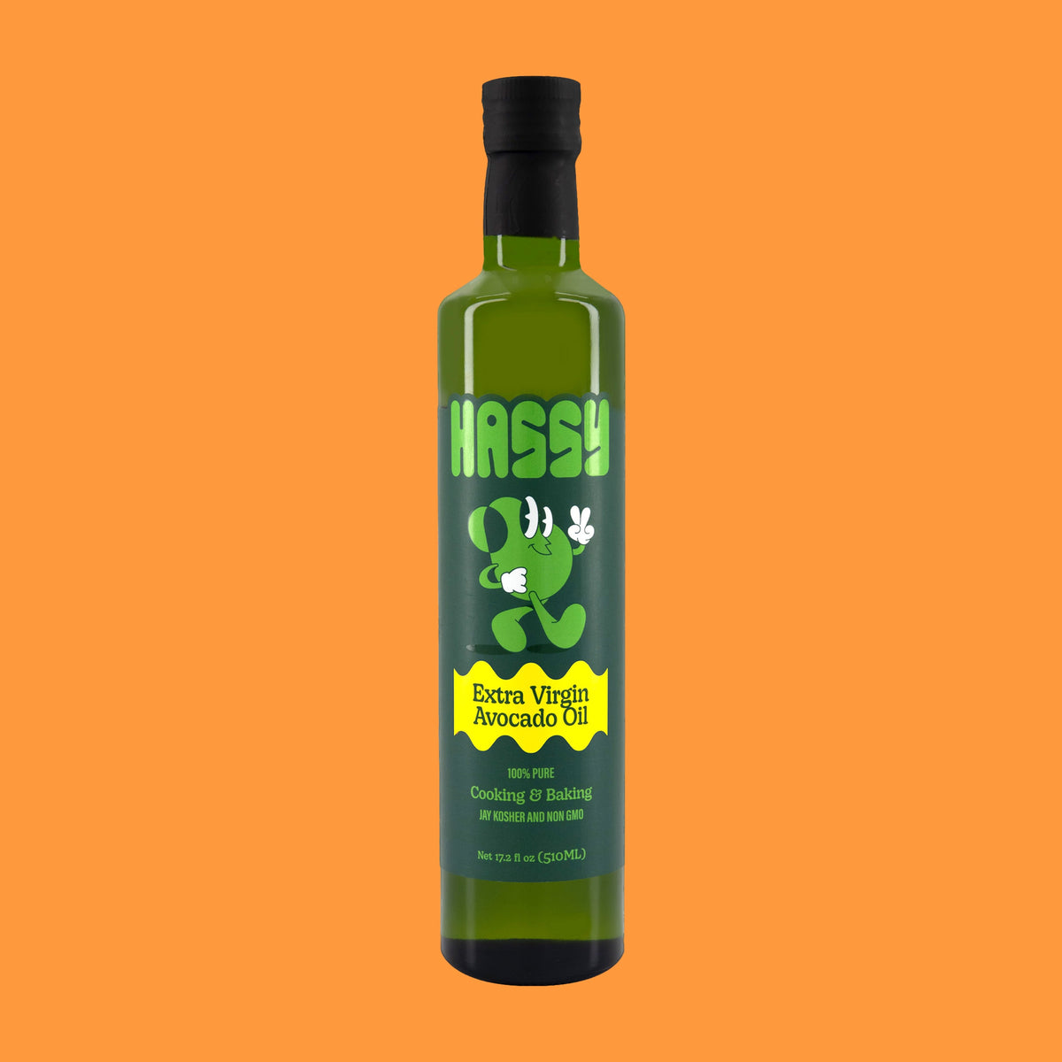 Hassy Extra Virgin Avocado Öl Salat Glasflasche – 17.2 fl oz (510mL)