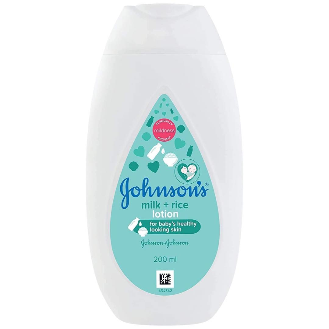 Johnson’s – Milch + Reis Lotion (für Babys gesund aussehende Haut) – 200 ml