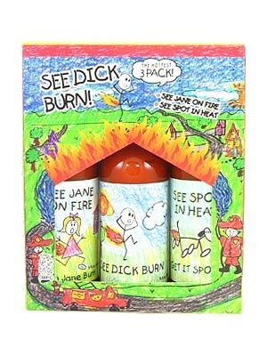 Siehe Dick Burn Chilisauce 3er Packung, 3/5oz