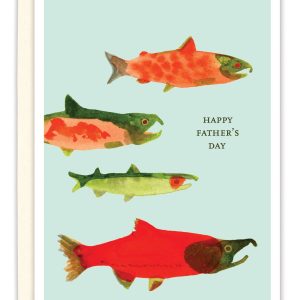 Biely & Shoaf Lachs Vatertagskarte