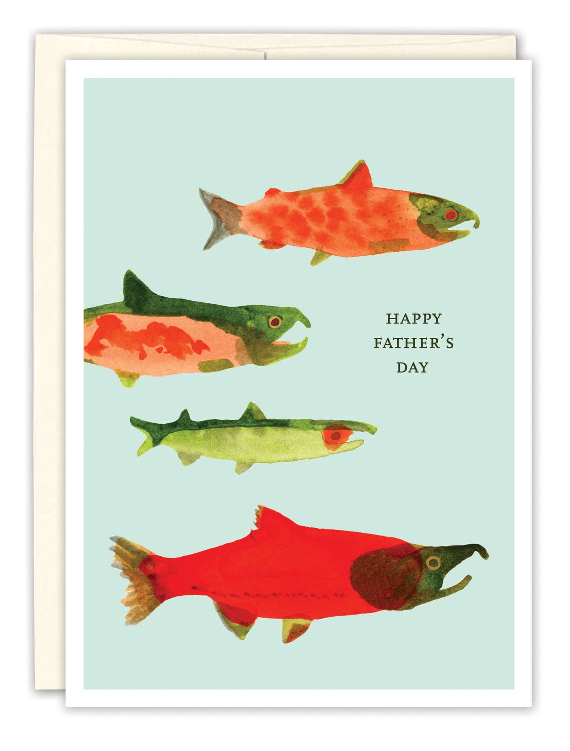 Biely & Shoaf Lachs Vatertagskarte