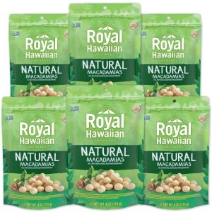 Royal Hawaiian Orchards Macadamia natürliche 4 Unzen – Packung mit 6