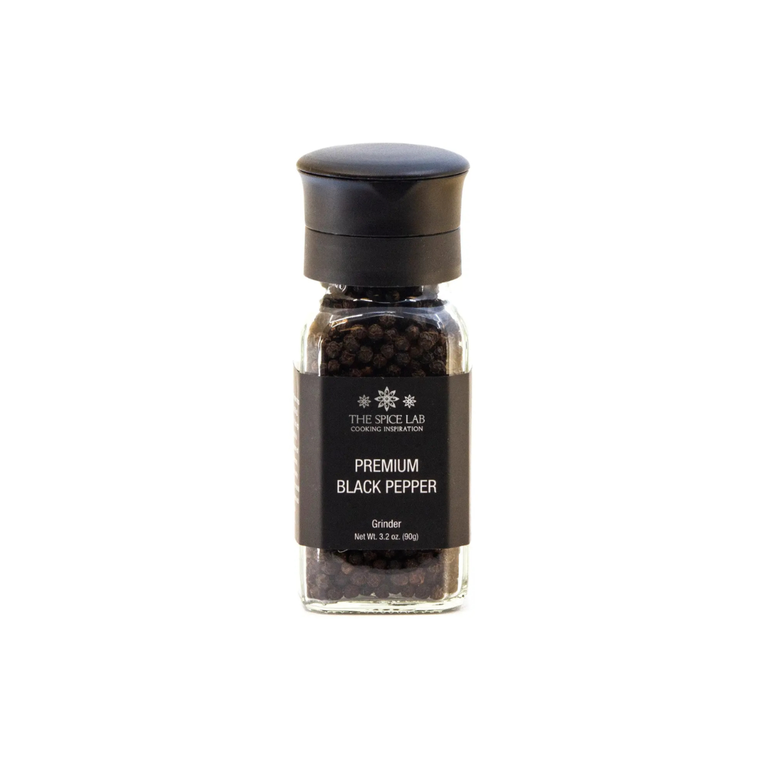 The Spice Lab- Premium Schwarzer Pfefferkorn mit Grinder