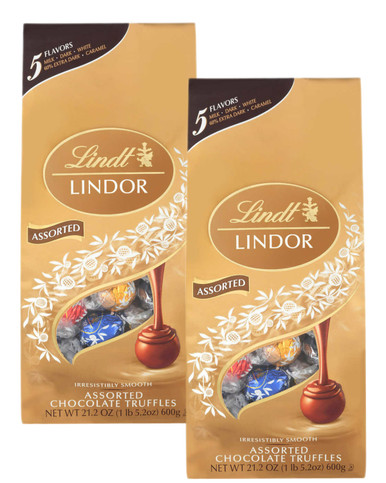 Lindt Lindor Verschiedene Schokoladentrüffel, 21,2 oz (Packung mit 2)