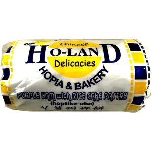 Ho-Land – Hopia and Bakery – Chinese Delicacies Lila Yam mit Reiskuchen Gebäck (Tikoy Bits) – 5 Stück – 8 Unzen