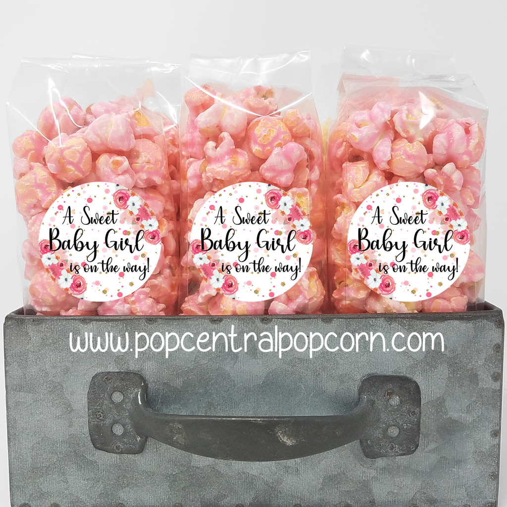 Ein süßes Baby-Mädchen ist auf dem Weg - Baby Shower Favors