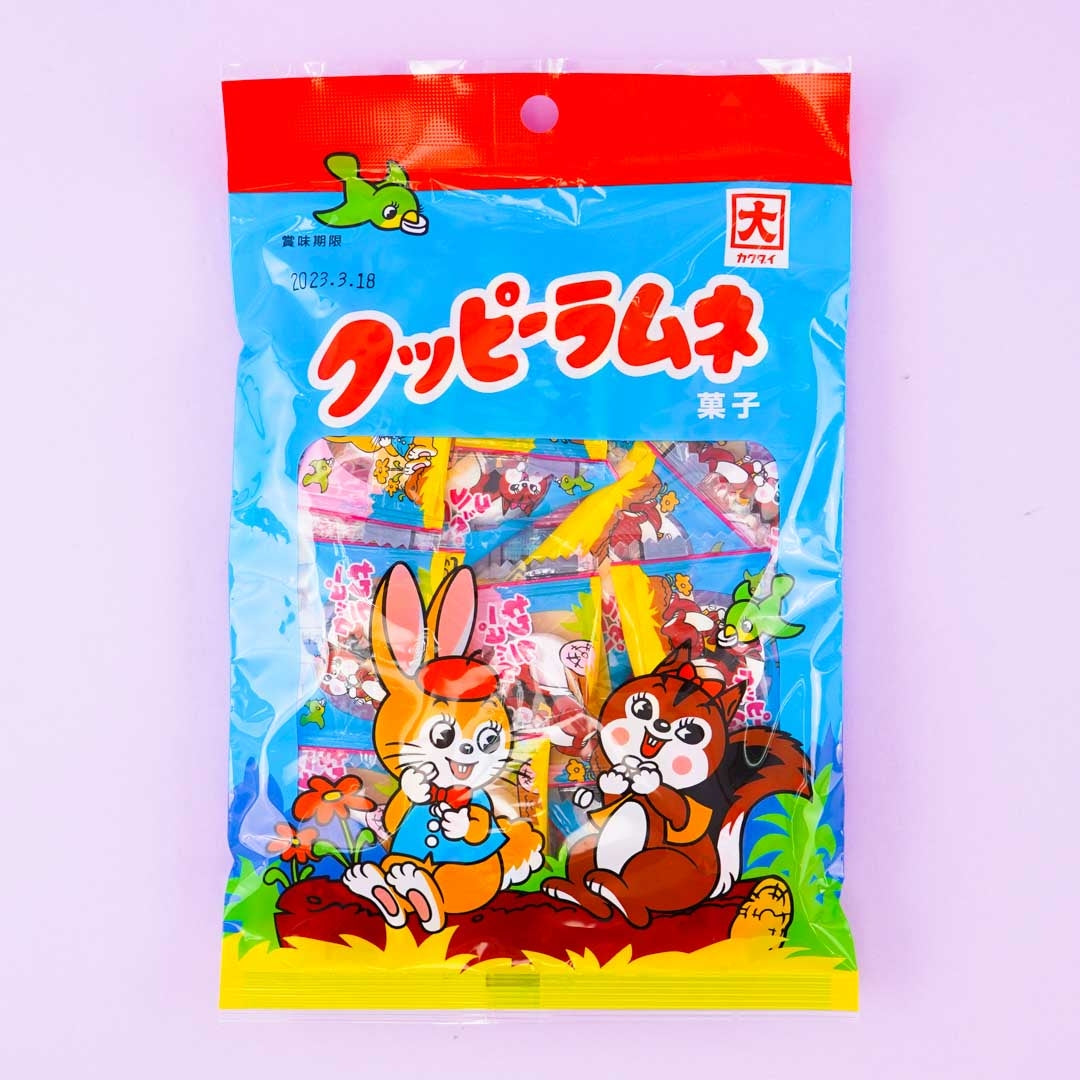 Kakudai Kissen Kuppy Ramune Süßigkeiten – sortiert