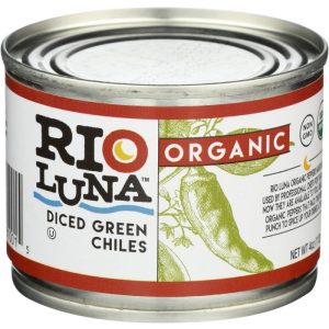 Rio Luna Bio-gewürfelte grüne Chilis, 4 Unzen Packung mit 12