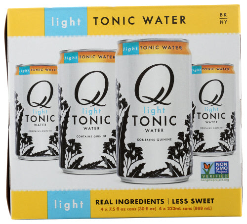 Q Tonic – Leichtes Tonic Water, 30 fl oz (4er Packung) – Packung mit 6 Stück