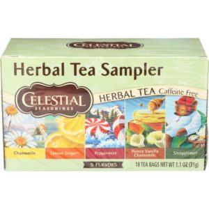 Celestial Seasonings Kräutertee-Sampler, 18 Beutel, Packung mit 1